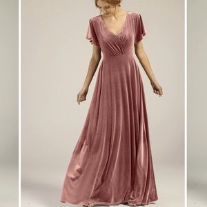 RenzRags Velvet Bridesmaids Dress